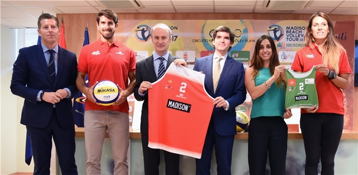 Presentación del Beach Volley Tour en el CSD en Madrid