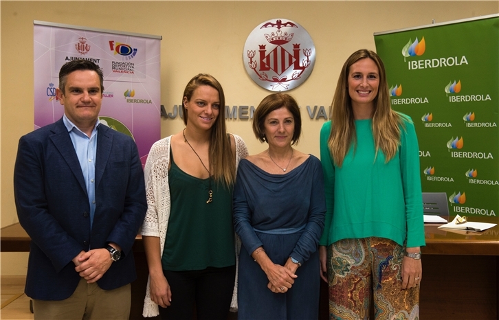 Presentación Tour Mujer Salud y Deporte de izq. a der. I. Solana, J. Pareja, M. Girau y C. Cabrera