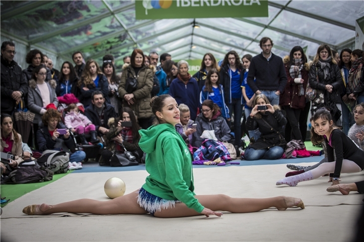 Carolina Rodríguez en el Tour 'Mujer, Salud y Deporte' en Bilbao