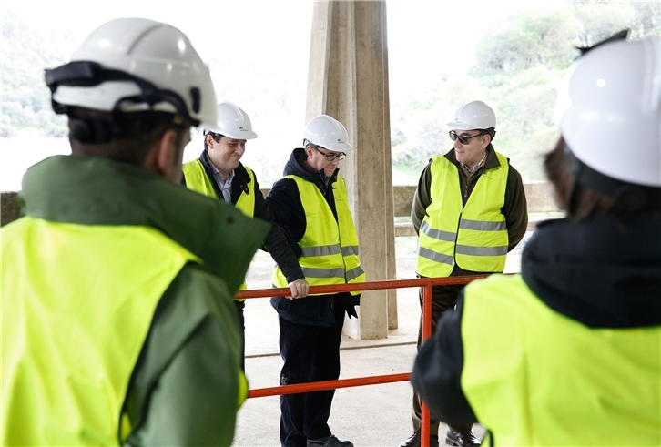 Ignacio Galan visita una instalación de Iberdrola en España