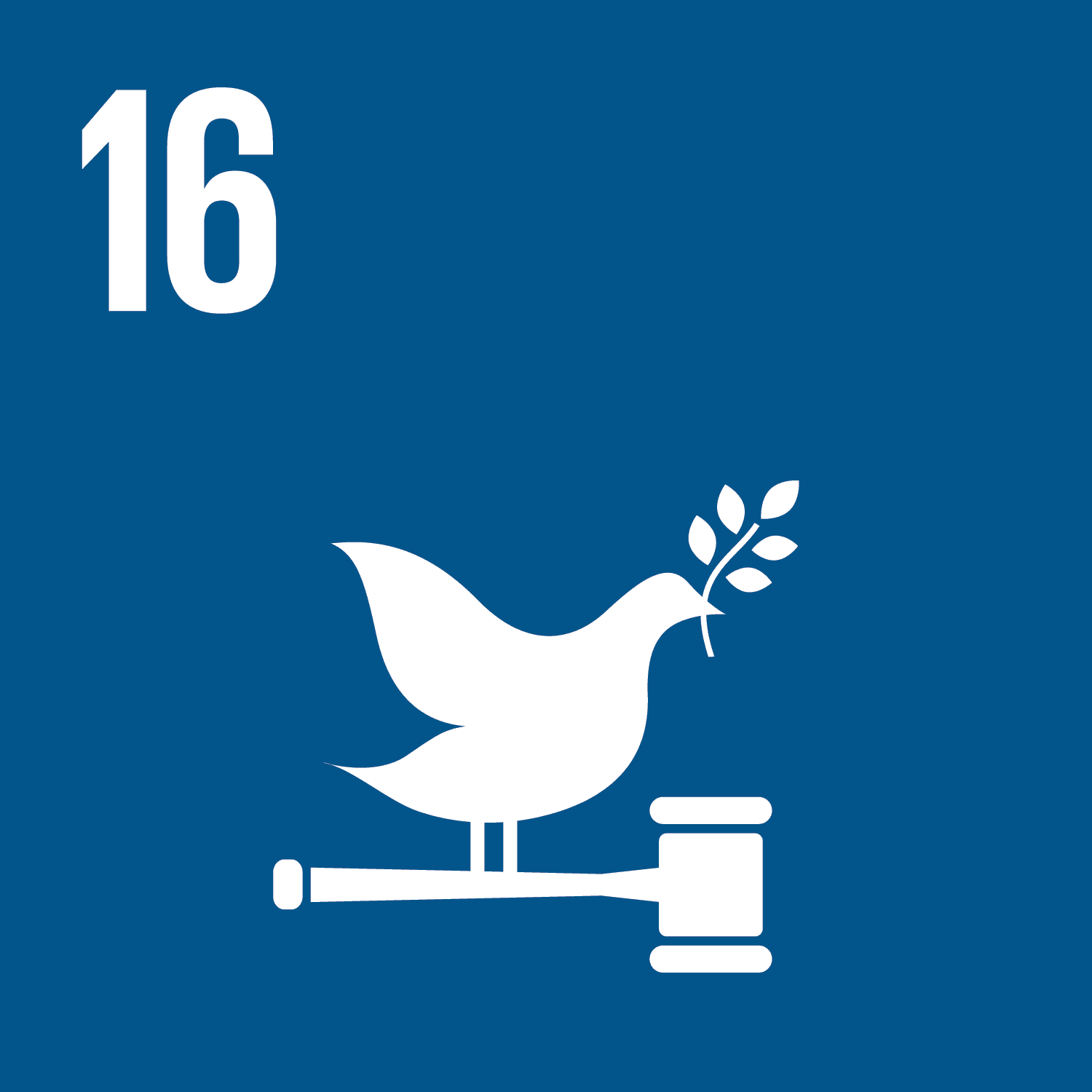 SDG 16. Peace, justice and strong institutions.