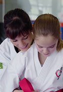 Sandra Sánchez y Noa Mateos.
