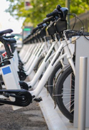 Electric bikes.