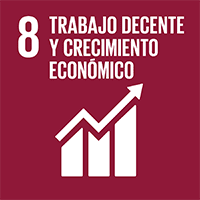 Trabajo decente y crecimiento económico.