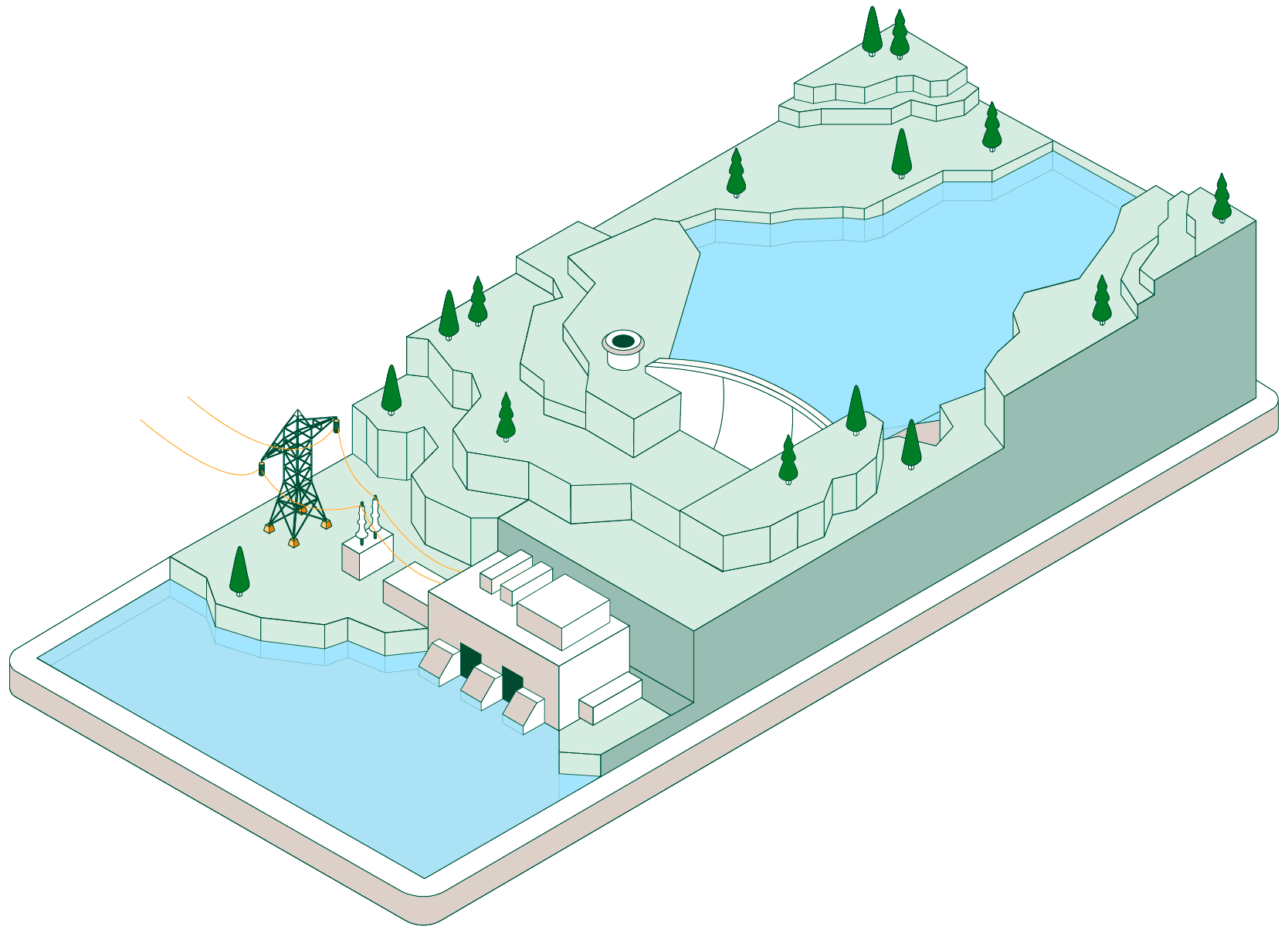 Ilustração sobre o excesso de energia renovável
